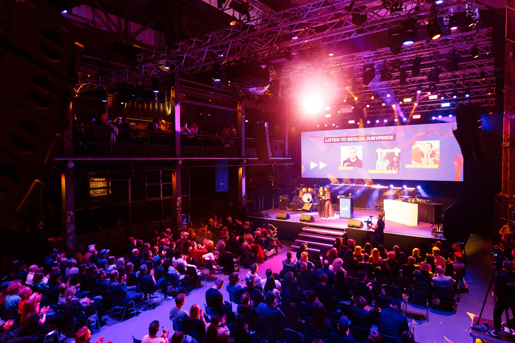 Preisverleihung bei Most Wanted Music im Berliner Kesselhaus